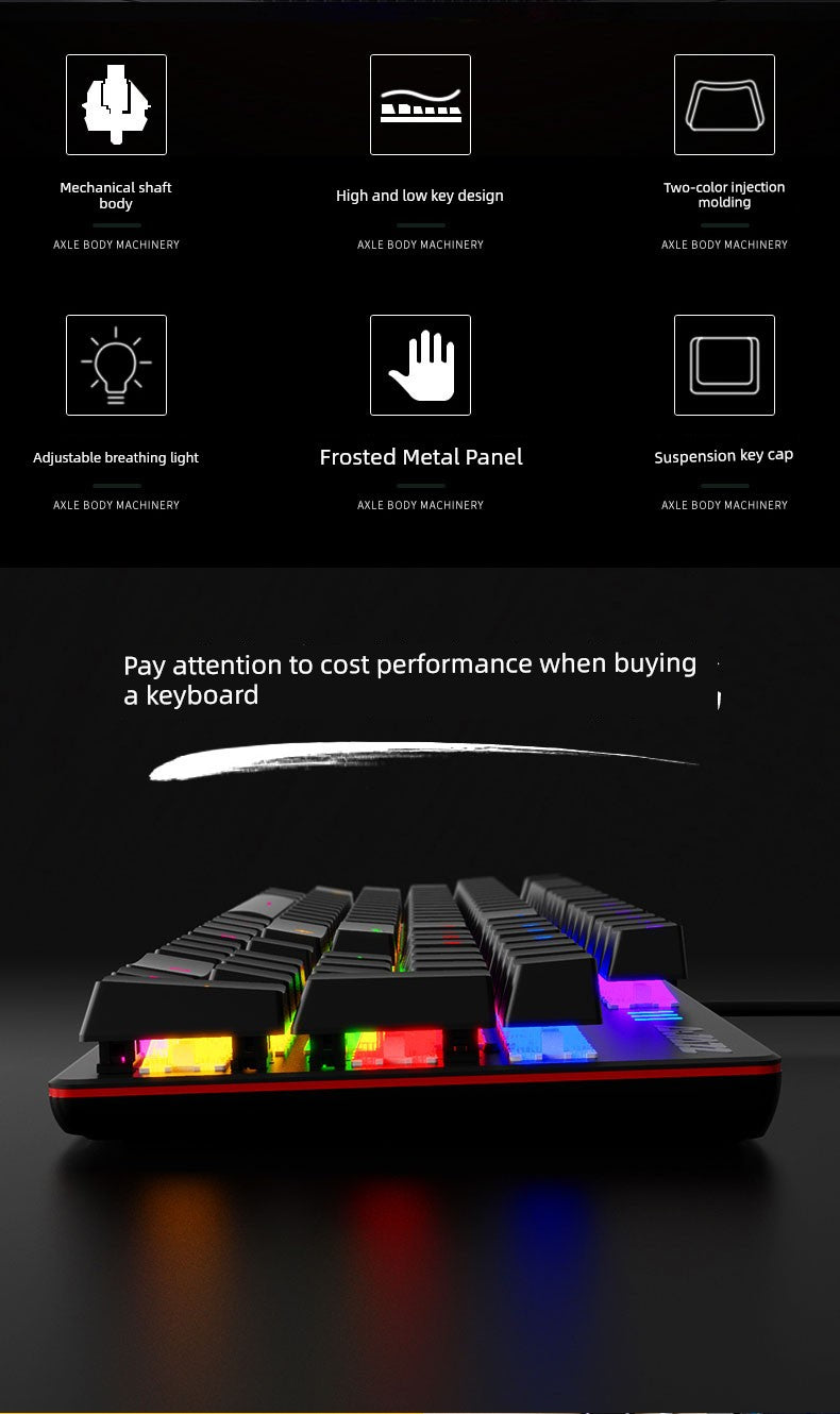 Ajazz Ak687 Wireless Dual-Mode E-Sports Machinery Keyboard