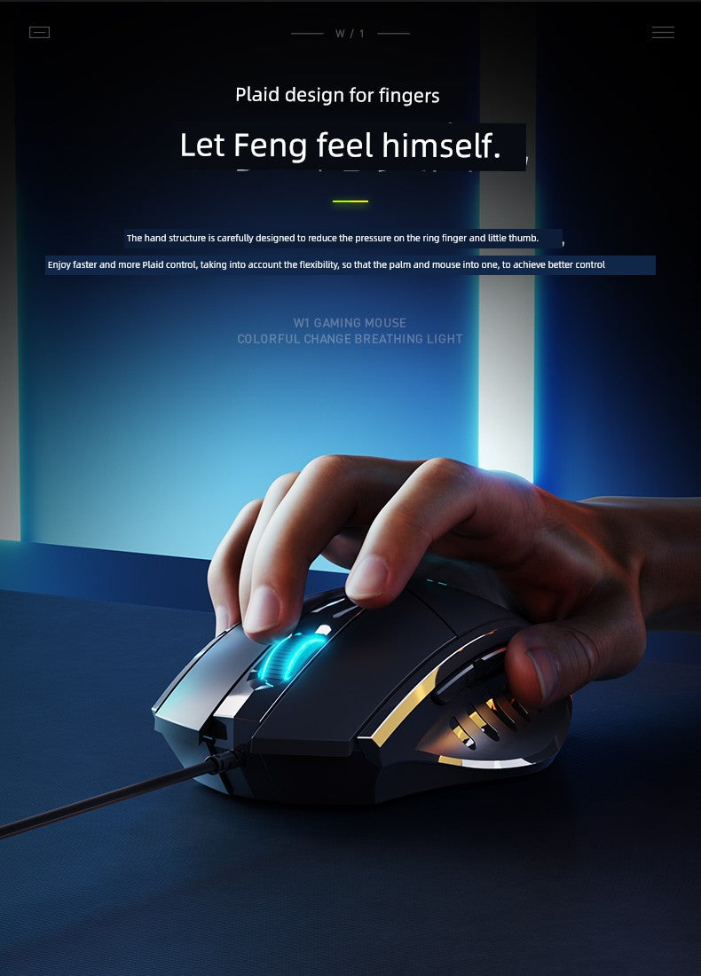 Inphic PW1 Mechanical USB Desktop Wired Mouse