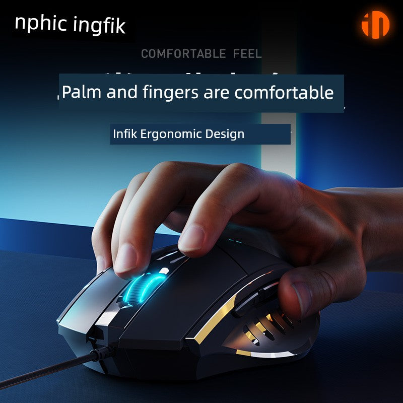Inphic PW1 Mechanical USB Desktop Wired Mouse