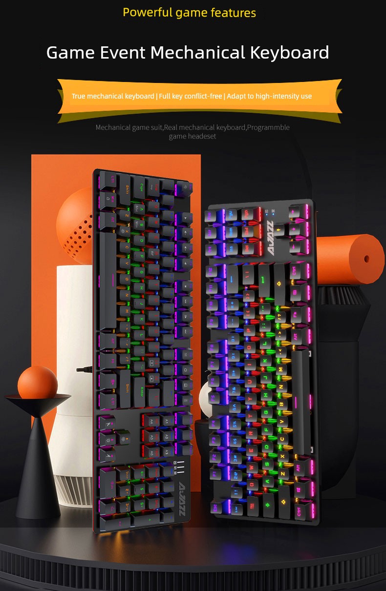 Ajazz Ak687 Wireless Dual-Mode E-Sports Machinery Keyboard