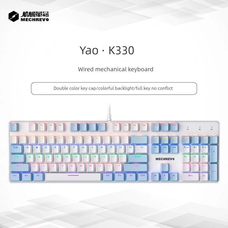 MECHREVO Yao Series Wired Alternate Action Or Ergonamic Mechanical Keyboard