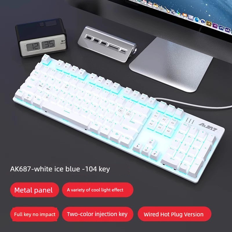 Ajazz Ak687 Wireless Dual-Mode E-Sports Machinery Keyboard