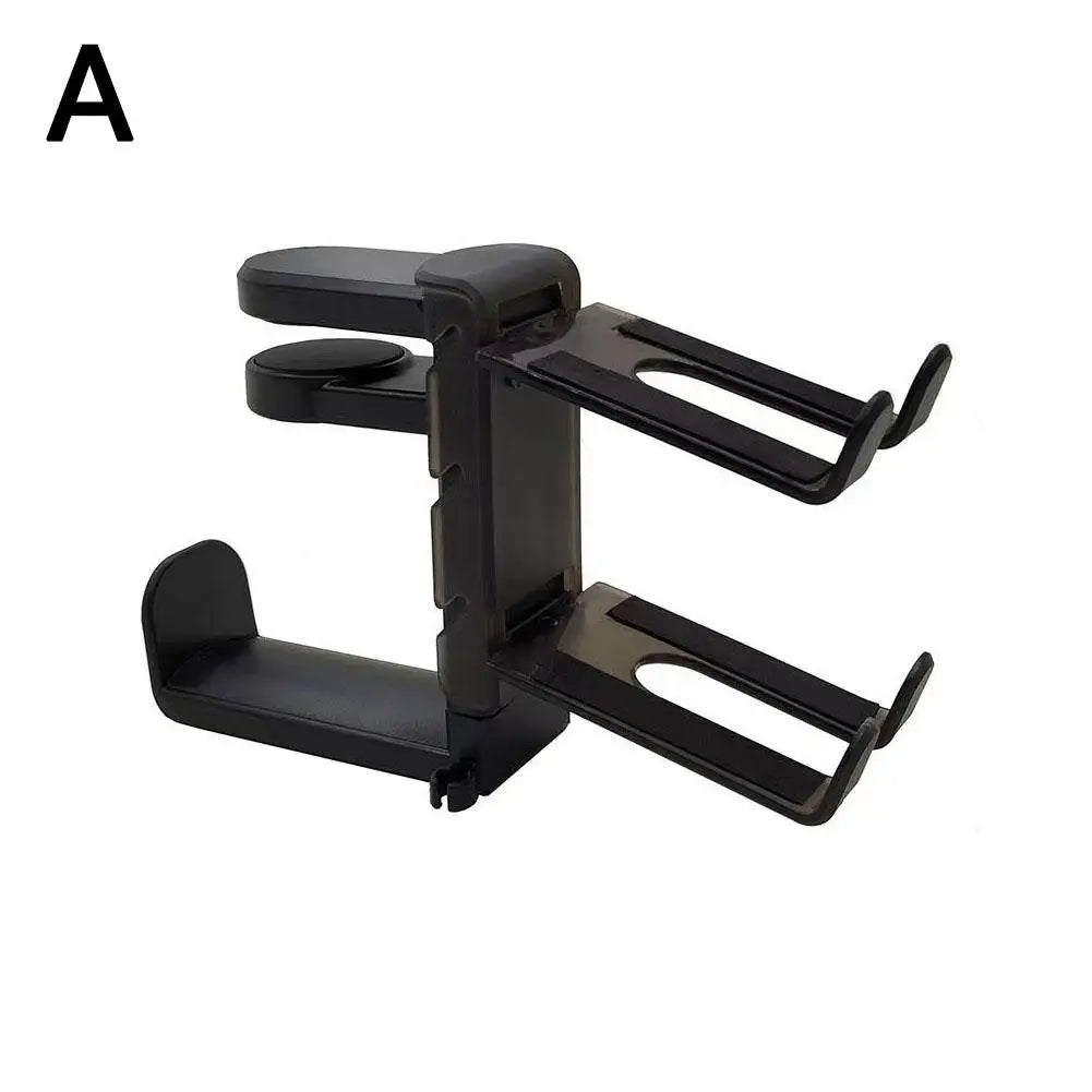 Under Desk Hook For PS5 Game Controller & Headphone Holder Headset Hanger 360 Rotating Arm Clamp Headphone Stand