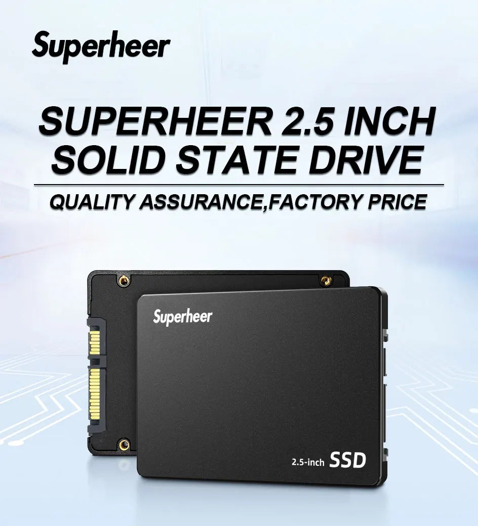 SUPERHEER Sata3 SSD Hard Disk Drive 1TB 512GB 2TB 128GB 256GB 2.5'' Internal Solid State Drive for laptop desktop