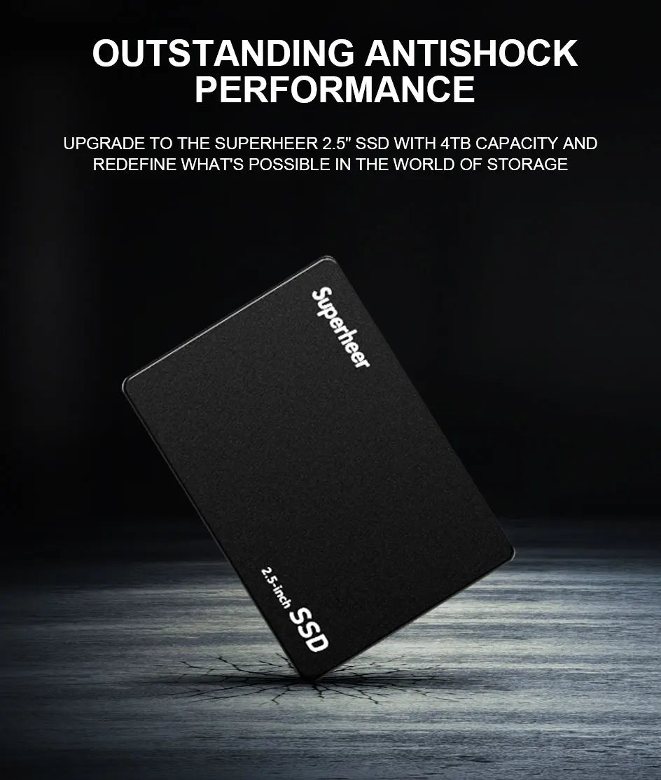 SUPERHEER Sata3 SSD Hard Disk Drive 1TB 512GB 2TB 128GB 256GB 2.5'' Internal Solid State Drive for laptop desktop