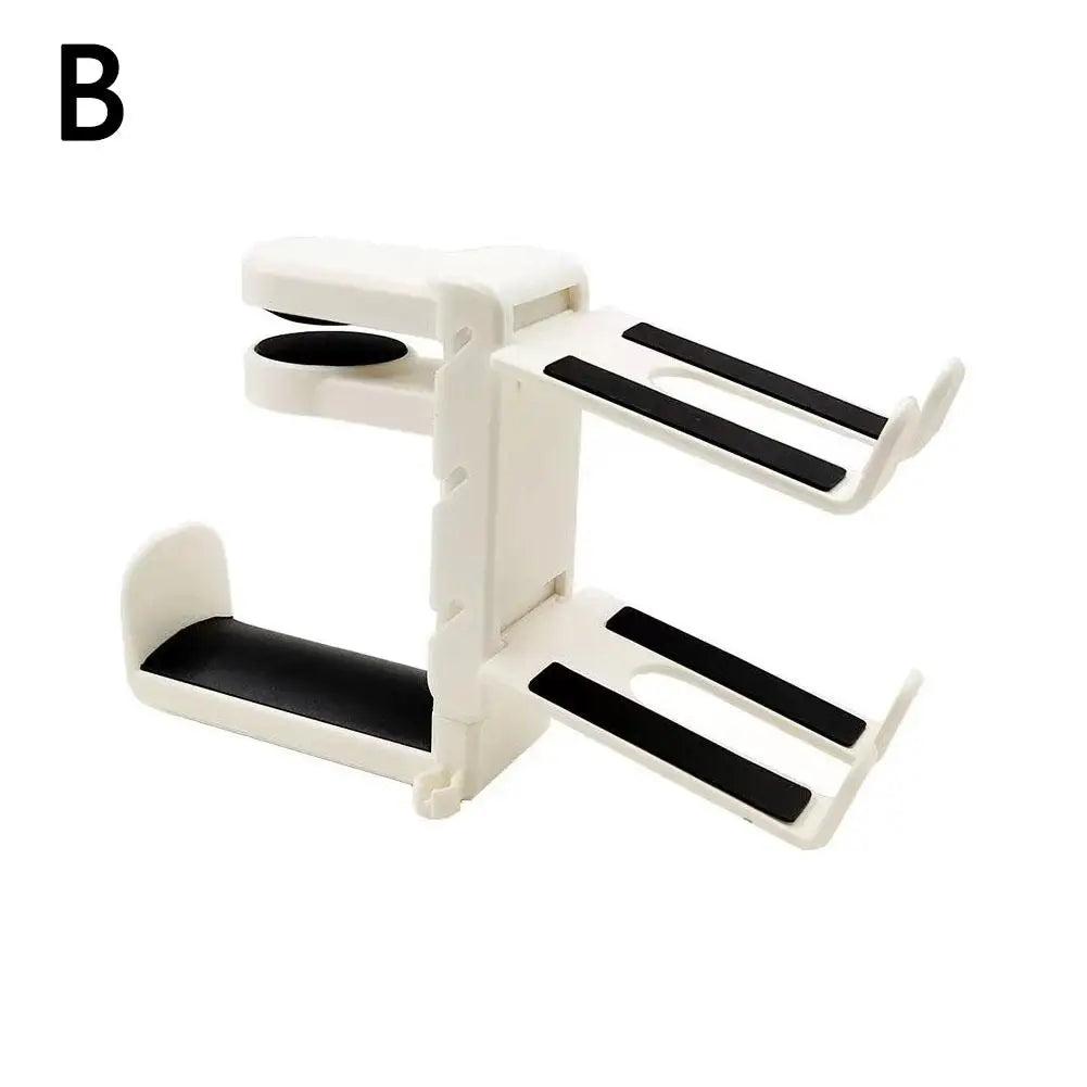 Under Desk Hook For PS5 Game Controller & Headphone Holder Headset Hanger 360 Rotating Arm Clamp Headphone Stand